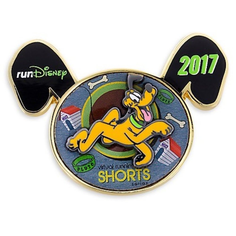 Disney Parks Run Disney 2017 Pluto Virtual Run Pin